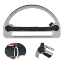 Miniatyrbillede 8 af 8: 316 rustfrit stål d-ring Bæltespænde Webbing Strap Keeper Dykkertilbehør SSA RK06D(SSA RK06D)