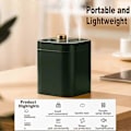 Miniatyrbilde 4 av 4: Trådløs luftfukter, 5 stille spraymoduser, med strømdisplay (800ml grønn)
