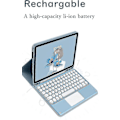 Miniatyrbillede 4 af 4: Aftagelig Touch Keyboard til iPad 10. generation 2022 Lilla