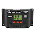 Miniatyrbillede 2 af 8: 12V/24V LCD solcelleladningsregulator med dobbelt USB-udgang til batteri til brug i hjemmet, industri og erhverv med 20A nominel opladning/afladning