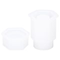 Miniatyrbillede 2 af 8: Silikoneform Hex Form Blød Elastisk Sikker Miljøvenlig Nem Afstøbning DIY Form til Fremstilling af Opbevaringsboks
