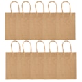 Miniatyrbillede 1 af 8: 50 stk gavepapirpose Genanvendelig Kraft gaveindkøbsposer til festbryllup 15x8x21cm