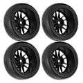 Miniatyrbilde 3 av 8: 4 stk. 63MM fjernkontroll metallhjulnav gummihjul med adapter for WPL D12 RC lastebil