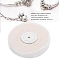 Pikkukuva 8 / 8: Korujen hionta Kiillotustyökalut Pearl Buffing Puuvillakangas Valkoinen Pyörätyyny (75mm)