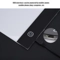 Miniatyrbilde 5 av 8: A4 USB LED Light Stencil Board Light Box Tracing Tegnebrett (trinnløs justerbar lysstyrke)
