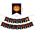 Miniatyrbillede 3 af 5: Halloween Græskar Banner - Udendørs/Indendørs Hjemmedekoration til Pejsfest