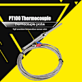 Miniatyrbilde 7 av 8: M8 gjenger PT100 platinamotstand termoelement 50 mm probe temperatursensor ledning 0-400 ℃ (3 m)