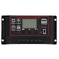 Pikkukuva 1 / 8: Aurinkopaneelin lataussäädin Aurinkopaneelin akku Älykäs säädin, jossa kaksois-USB-portti 12V/24V PWM Auto Paremeter Säädettävä LCD-näyttö 30A