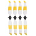 2 par propeller låg ljudnivå snabbkoppling propellertillbehör passar för Mavic AIR 2 Drone Gul Vit