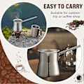 Miniatyrbillede 4 af 5: 2 Stk. Tyrkisk Kaffekande 44 cl Chai Kande Briki Græsk Kaffekande
