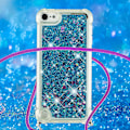 Pikkukuva 3 / 5: Pitkä kaulanauha Glitter Liquid Quicksand TPU -kotelo yhteensopiva Ipod Touch (2019) / Ipod Touch 6/5-D kanssa
