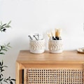 Miniatyrbilde 3 av 5: Macrame Sminkekost Etui, Boho Oppbevaringsetui Sett med 2_SZXM