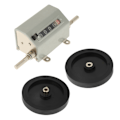 Miniatyrbillede 6 af 8: 1 stk. rullende hjul 5 cifre 0-9999.9 længde tæller maks. hastighed 350RPM grå nulstilling