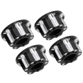 Miniatyrbilde 3 av 8: 4 stk M4 utskjæringssekskantmuttere aluminiumslegering Passer til HSP Sakura D3 D4 1/10 RC CarBlack