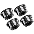 Pikkukuva 3 / 8: 4 kpl M4 Carving kuusikulmamutterit alumiiniseos sopii HSP Sakura D3 D4 1/10 RC CarBlack