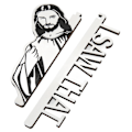 Miniatyrbillede 2 af 8: Jesus I Saw That Door Sitter Træ Glatte Overflader I Saw That Skilt Dørramme Skiltedekoration til spejl Soveværelse Sort Hvid Venstre