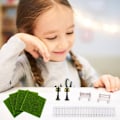 Miniatyrbild 7 av 7: 9 st miniatyrdockhusset för påsk, fe-trädgårdsdekorationer, prydnad för påskgnomdörr