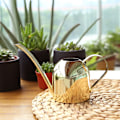 Miniatyrbillede 7 af 8: 500 ml rustfrit stålvandkande med lang tud, vandkande til udendørs og indendørs stueplanter, guld