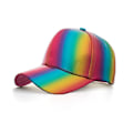 Miniatyrbillede 1 af 5: Futuristisk Regnbue Iridescent Reflekterende Baseballkasket