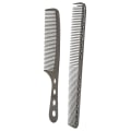 Miniatyrbillede 2 af 8: Bærbare hårkamme i rustfrit stål Salon Anti&#8209;statisk styling kam frisørværktøj (sort)