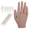 Miniatyrbild 5 av 8: Silikon nagelträningshand flexibel led nagelkonstövningshand böjbar mannekänghänder #03