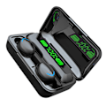 Miniatyrbild 3 av 8: Bluetooth-hörlurar Multifunktion HiFi Stereo Touch Control Trådlösa hörlurar med LED Digital Display Svart