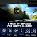 Miniatyrbillede 3 af 5: Smart GPS speedometer med overhastighedsalarm og træthedsadvarsel - 2,2' LCD-skærm