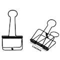 Miniatyrbillede 3 af 5: Ekstra Store Binder Clips 2 Tommer, Klemmer Sorte til Kontor Skoleartikler (15 stk)