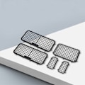 Miniatyrbild 6 av 8: Metall Tredimensionell RC Bilfönster Nät 2st Bakre Fönster Nät 2st Baklucka Fönster Nät