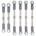 Miniatyrbilde 3 av 8: RC Metalltrekkstang Servo Lenke Linkages Tie Rod for WLtoys 144001 124018 124019 1/14 RC BilTitanium