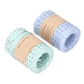 Miniatyrbillede 2 af 8: 2 ruller raffia-bånd 164 meter DIY håndværk raffia garn miljøvenligt bionedbrydeligt genanvendeligt raffia-garn til hat håndtaske