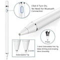 Miniatyrbillede 5 af 5: 2-i-1 Stylus Pen Apple IPad Android Tablet Ritpen Hvid
