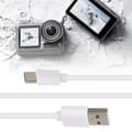 Miniatyrbillede 6 af 8: 100CM Hvidt USB-ladekabel Type C Interface Transmission Hurtig Opladning Datakabel til DJI OSMO ACTION Motion Camera