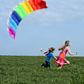 Miniatyrbild 3 av 8: 1,4 m/2 m/2,7 m färgad Dual Line Stunt Power Sport Drake Utomhus Strandleksak vid havet