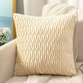 Miniatyrbillede 5 af 5: Velour Pudebetræk 45*45cm til Stue Sofa, Sæt med 2 Ensfarvede Firkantede Pudebetræk Soveværelsesdekoration