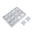 Miniatyrbilde 4 av 8: 12 Grids Watch Oppbevaringsboks Armbånd Veske Organizer Smykker Display Container med pute