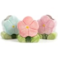 Miniatyrbillede 2 af 5: Blomst Blyantholder Keramisk Skrivebordsornament Skrivebord Kontor Organizer Papirvarer Hylde Opbevaringskrukke (LILLA-B)