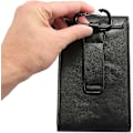 Miniatyrbild 4 av 5: Mobiltelefon Midjeväska Herr, Läder Mobiltelefon Bältesklämma Fodral, Vertikal PU Läder Telefon Midjeholster Universell Smartphone Bältesögla Fodral Kort H