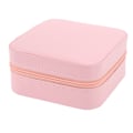 Miniatyrbillede 7 af 8: PU læder rejse smykkeskrin Bærbart rum Opbevaringsområder Blødt foring Armbånd Smykker Organizer Holder til kvinder