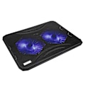 Miniatyrbillede 1 af 8: Ultratynd USB Laptop Cooler Base 2 Mute Fan Notebook Cooling Pad Stand
