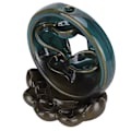 Miniatyrbillede 6 af 8: Tilbagevendende røgelsesbrænder Lotus Base Keramisk holder Aromaterapi Ornament Hjemmeindretning