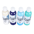 Miniatyrbillede 6 af 8: Høj Flow Akrylmaling Sæt Fade Resistent Safe Miljøvenlig 4 Farve Akryl Hældning Maling 100ml
