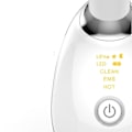 Miniatyrbillede 2 af 4: Bærbar Micro-Glow Håndsæt til Hals- og Ansigtsstramning, Rynkefjernelse - Sort