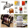 Miniatyrbillede 3 af 5: Drikkevareautomat i rustfrit stål Vandhane til Homebrew Barrel Fermentering Vinøl Spigot Juice Dispenser