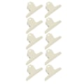 Miniatyrbillede 8 af 8: 10 stk. hængselclips Store metalhængslede bindeclips til papirdokumentnotesortering og organisering Beige
