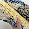 Miniatyrbillede 2 af 5: Skridsikker bademåtte 40x60 cm Skovblad badeværelsesmåtte superblød og vandabsorberende maskinvaskbar mikrofiber badeværelsestæppe til badeværelse brusebad B