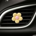 Miniatyrbild 2 av 5: Färgglada Daisy Bilventilklämmor Luftfräschare 6 Stycken Söta Luftventildekorationer för Bilinredningstillbehör