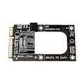 Miniatyrbillede 2 af 5: Mini Sata Til 7-pin Sata Forlængeradapter Fuld Højde Halv Størrelse Til 2.5\" 3.5\" Hdd