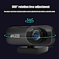 Pikkukuva 4 / 5: Webcam 4K Uhd 3840X2160P -webkamera laajakulmaobjektiivilla ja mikrofonilla