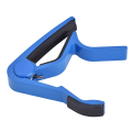 Miniatyrbilde 4 av 8: Bærbar Quick Change Tune Clamp Håndholdt Tuner Capo for Folk Guitar Blue